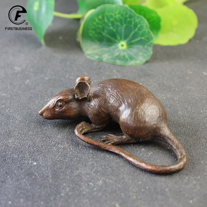 Marine Aquarium All In One - Heavy Brass BIG Rat Mouse Figurines