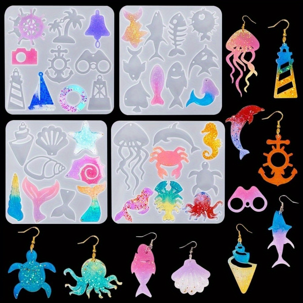 The Ocean-themed Earring And P - Aquarium Marine Fish 评论和价格