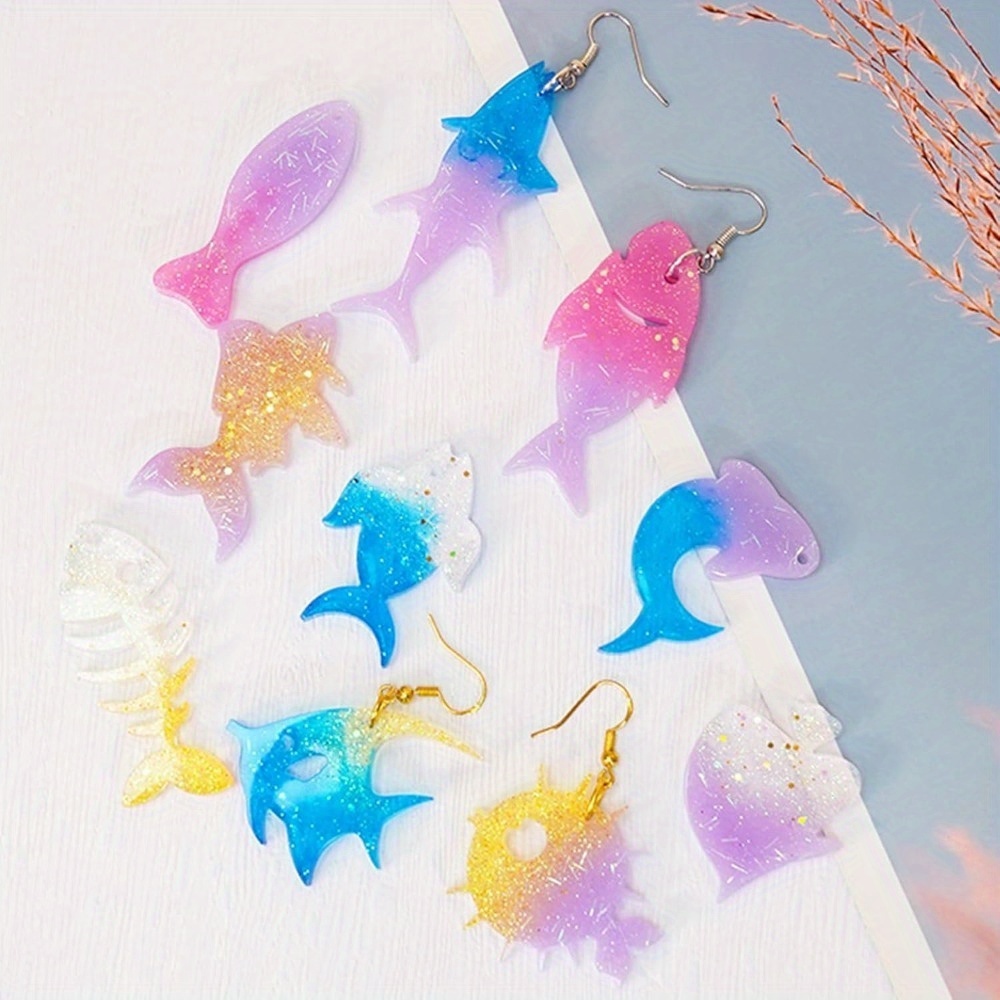 The Ocean-themed Earring And P - Aquarium Marine Fish 评论和价格