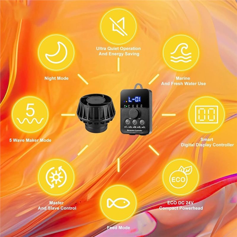 ABGH-Mini DC 24V 10W Powerhead - Powerhead Wave Maker 评论和价格