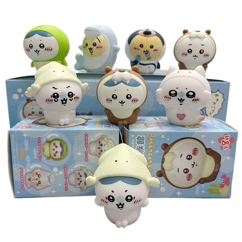 8pcs/Box Kawaii Chiikawa Aquar - Marine Aquarium Kit 评论和价格