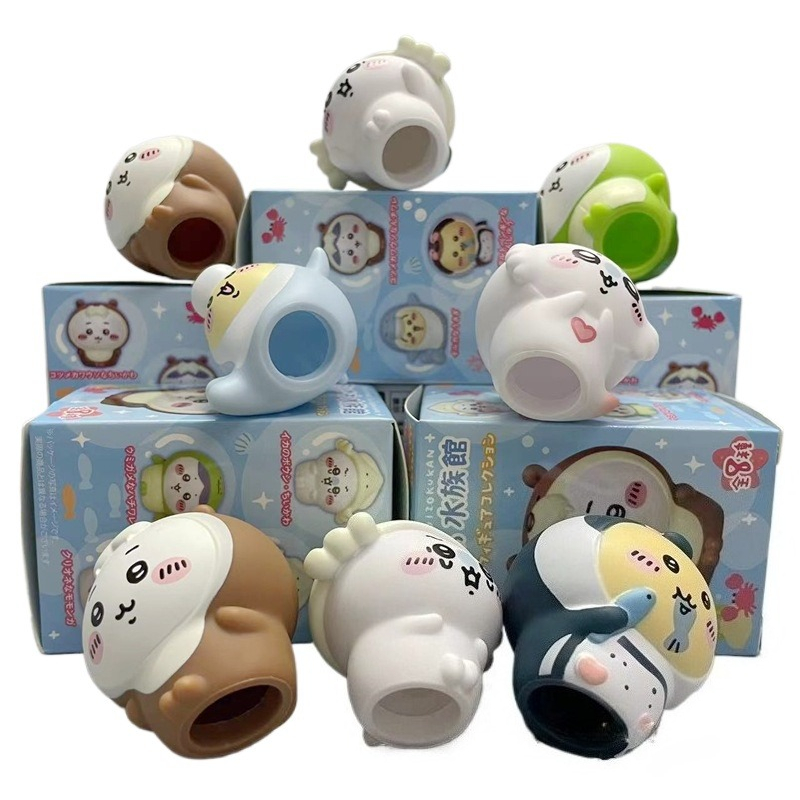 8pcs/Box Kawaii Chiikawa Aquar - Marine Aquarium Kit 评论和价格