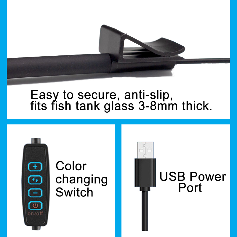 USB Aquarium LED Lamp Fish Tan - Aquarium Marine Light 评论和价格