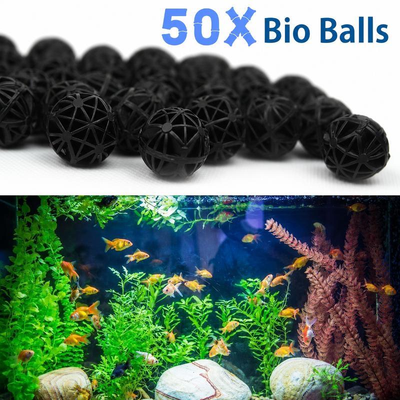 50Pcs 16mm Aquarium Bio Filter - Aquarium Marine Fish 评论和价格