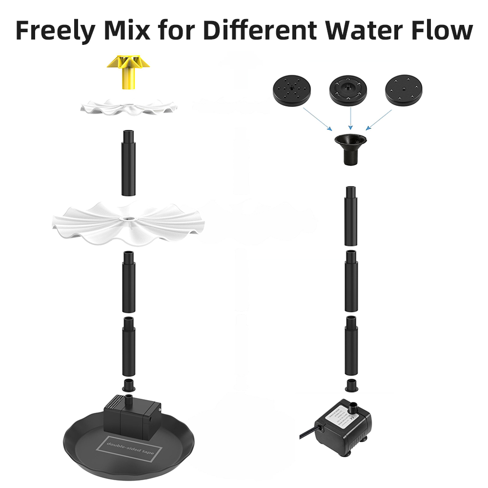 Solar Fountain Pump for Bird B - Aquarium Marine Light 评论和价格