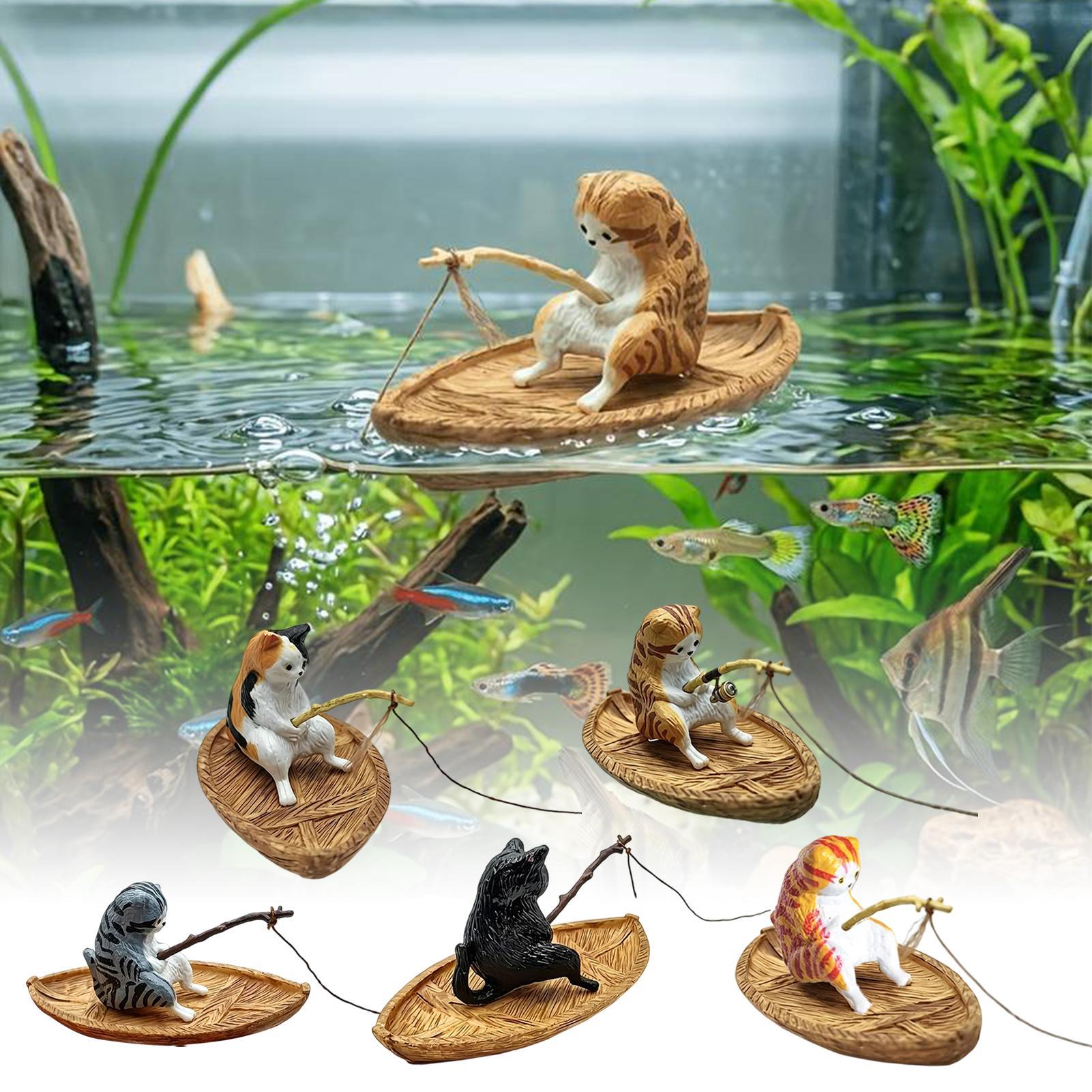 Creative Cat Fishing Boat Aqua - Aquarium Marineland 评论和价格