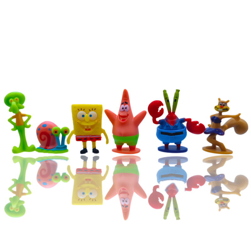 6pcs SpongeBob Fish Tank Decor - Aquarium Marine Fish 评论和价格