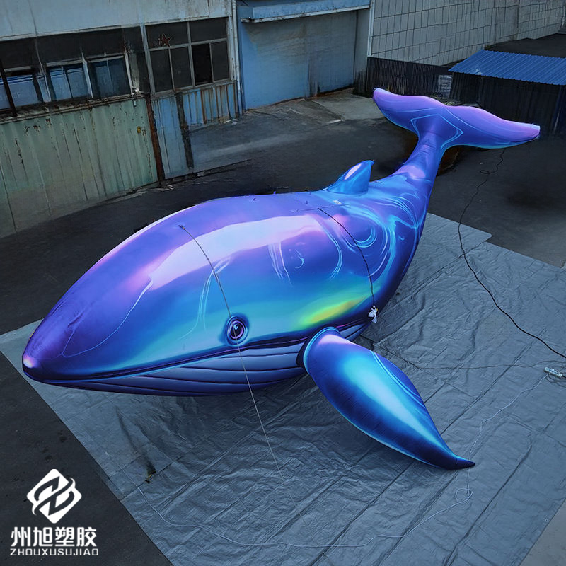 Inflatable blue whale, used as - Aquarium Marine Blue 评论和价格
