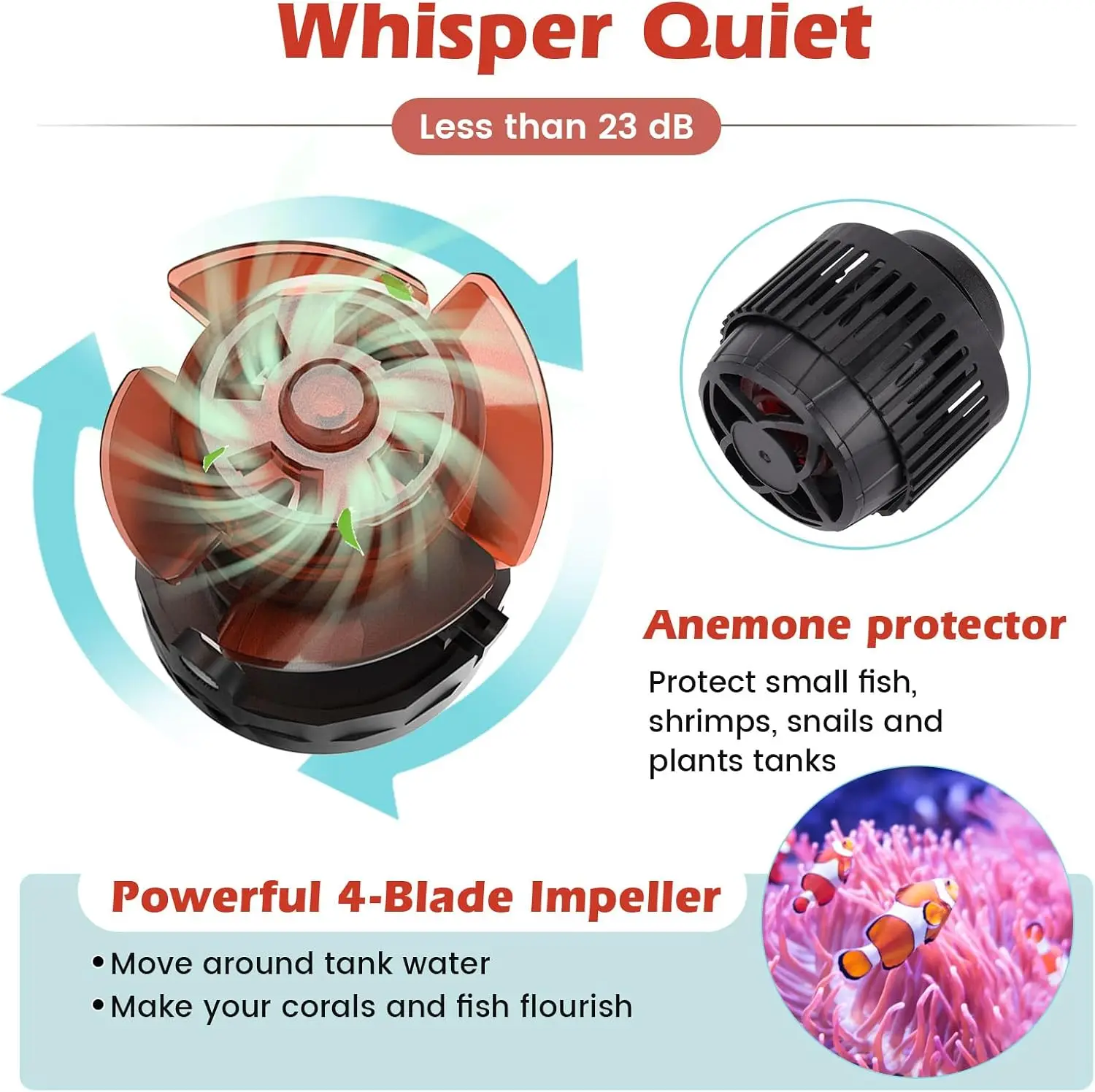 Adjustable Flow Aquarium Wave  - Powerhead Wave Maker 评论和价格