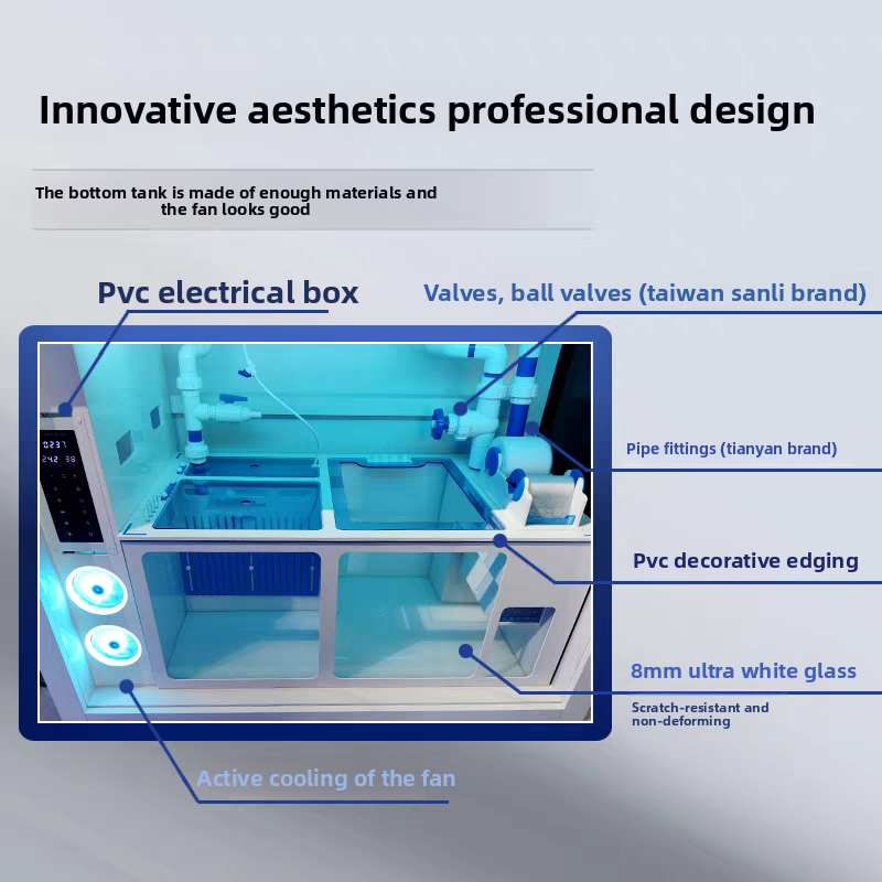 Luxury Ultra White Glass Saltw - Marine Aquarium All In One 评论和价格