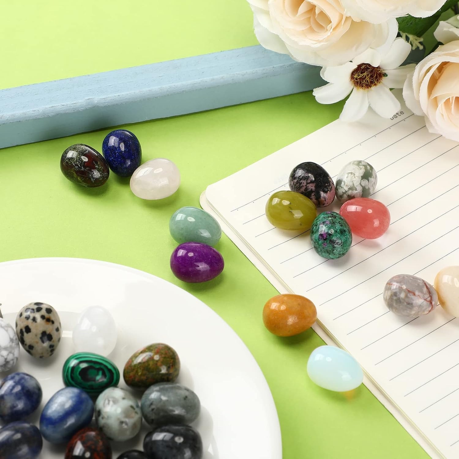8  pcs natural crystal beads,  - Marine Aquarium All In One 评论和价格