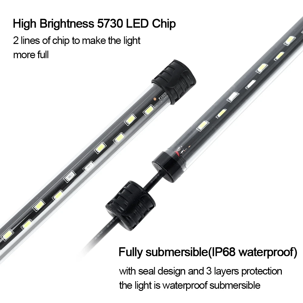 58CM  Aquarium Light LED Plant - Aquarium Marine Light 评论和价格