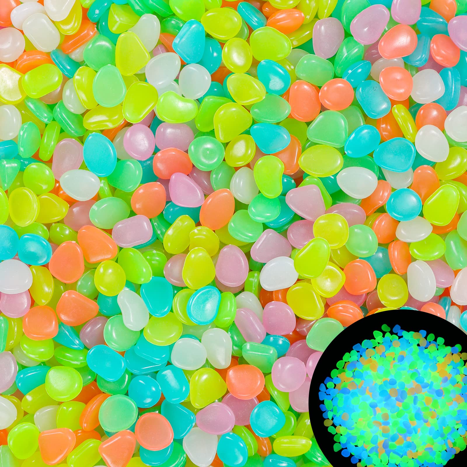 100Pcs Glow in the Dark Garden - Aquarium Marine Fish 评论和价格
