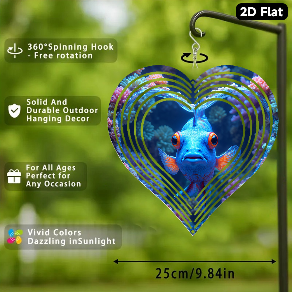 2D Flat, 1pc Bohemian Blue Man - Aquarium Marine Blue 评论和价格