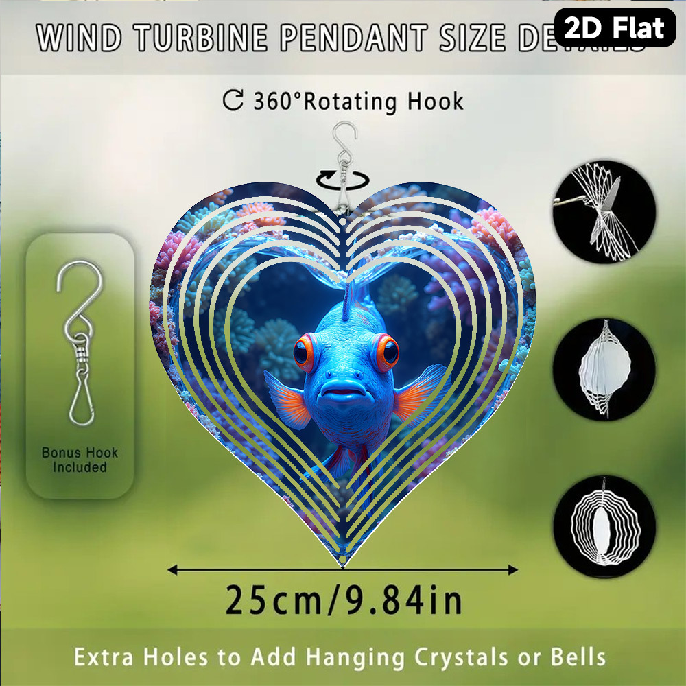 2D Flat, 1pc Bohemian Blue Man - Aquarium Marine Blue 评论和价格
